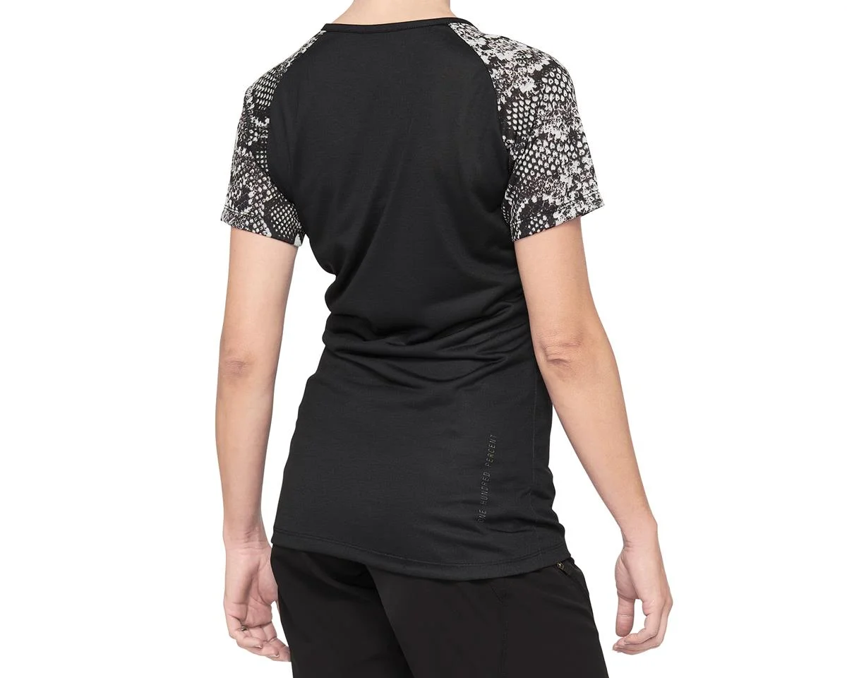 100% Women's Airmatic Jersey (Black Python) (L) - view 2
